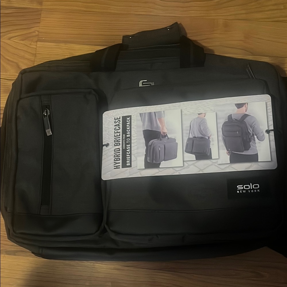 Black Hybrid Briefcase